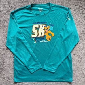 Adult Medium runDisney Walt Disney Word 2025 Pluto 5K Race Long Sleeve Tee